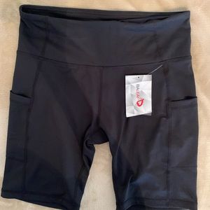 BALEAF Women's 8” High Waist Biker Compression Spandex Shorts w/ Side Pockets